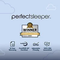 Serta Perfect Sleeper Cobalt Calm 15.25" Plush Pillow Top