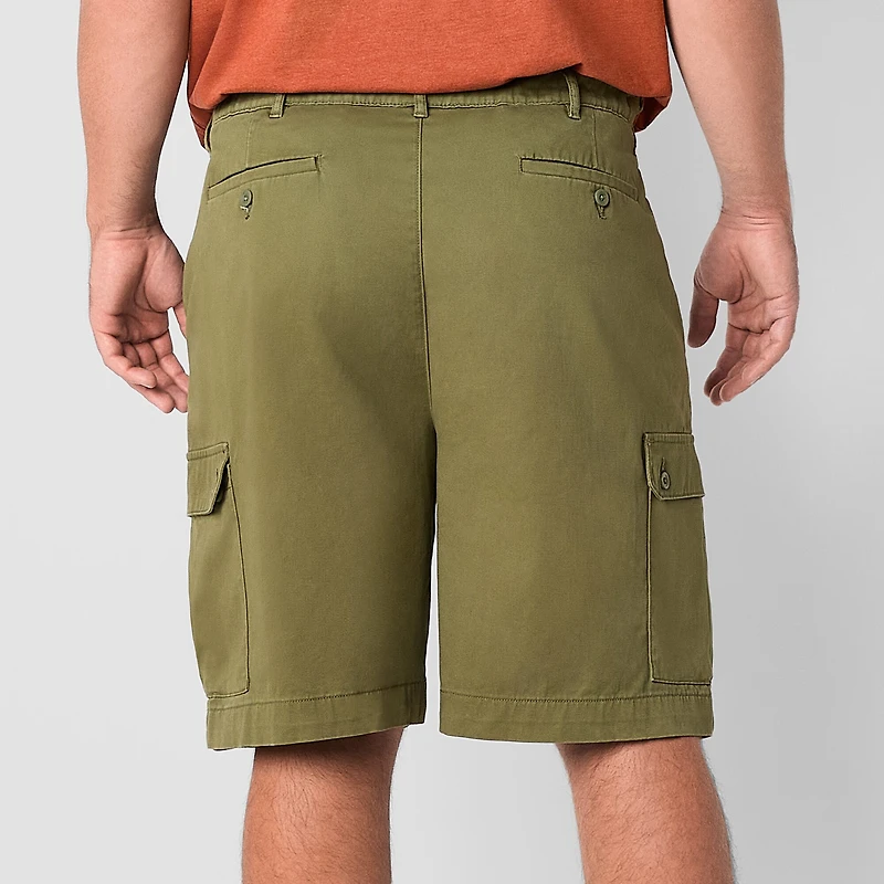 St. John's Bay Comfort Waist 10" & 11" Mens Big and Tall Stretch Fabric Cargo Short