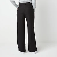 by&by Womens Juniors Wide Leg High Rise Trouser