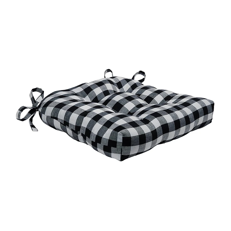 Achim Buffalo Check Tufted Dining Cushion