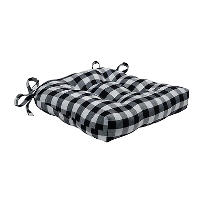 Achim Buffalo Check Tufted Dining Cushion