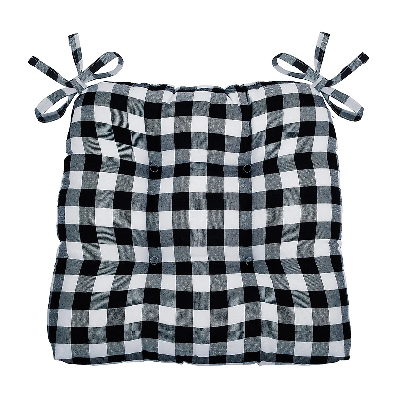 Achim Buffalo Check Tufted Dining Cushion