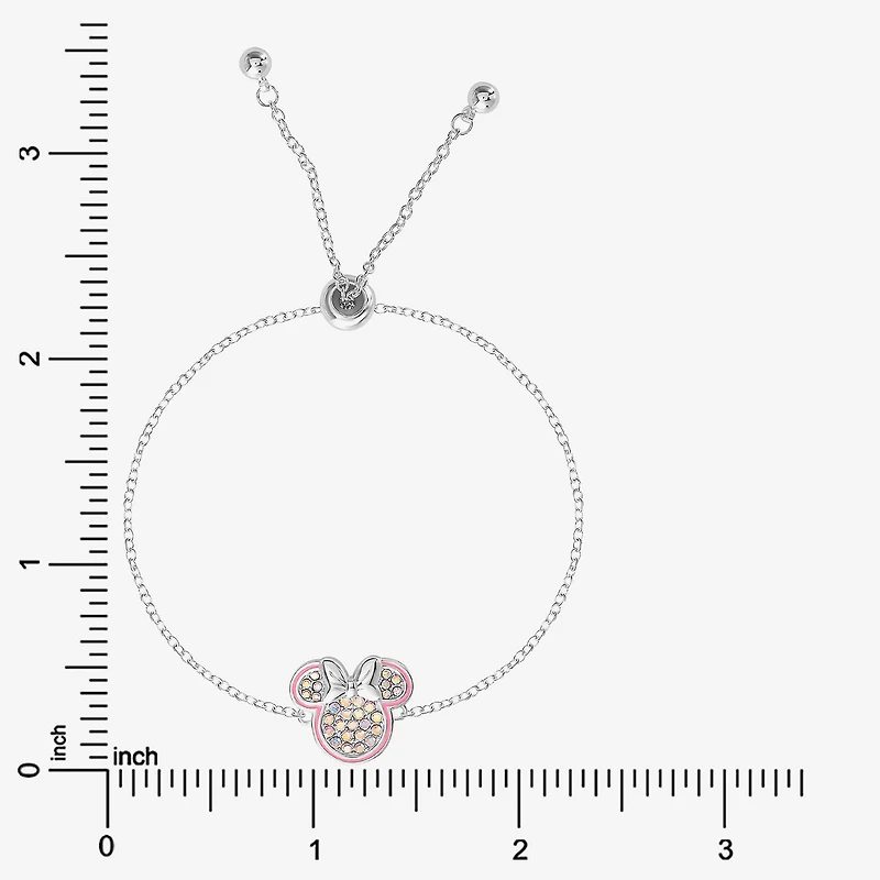 Disney Classics Unisex Adult Crystal Minnie Mouse Bolo Bracelet