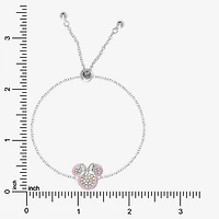 Disney Classics Unisex Adult Crystal Minnie Mouse Bolo Bracelet