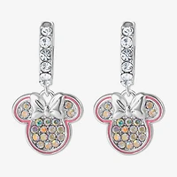 Disney Classics Unisex Adult Crystal 24.2mm Minnie Mouse Hoop Earrings