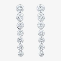 Floating Diamonds (F, Vs2) Womens 1 1/2 CT. T.W. Lab Grown White Diamond 14K Gold Drop Earrings