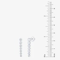 Floating Diamonds (F, Vs2) Womens 1 1/2 CT. T.W. Lab Grown White Diamond 14K Gold Drop Earrings
