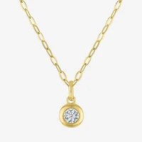 Yes, Please! (G-H, Si2-I1) Womens 1/10 CT. T.W. Lab Grown White Diamond 14K Gold Over Silver 2-pc. Jewelry Set