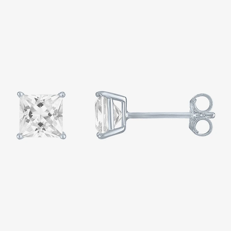 Yes, Please! Womens Lab Created White Sapphire Sterling Silver 4 Pair Jewelry Set