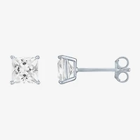 Yes, Please! Womens Lab Created White Sapphire Sterling Silver 4 Pair Jewelry Set