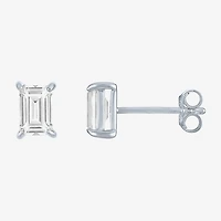 Yes, Please! Womens Lab Created White Sapphire Sterling Silver 4 Pair Jewelry Set