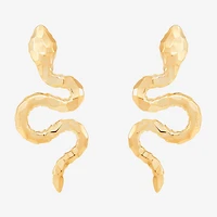 Limited Quantites! Snake 14K Gold Stud Earrings