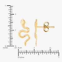 Limited Quantites! Snake 14K Gold Stud Earrings