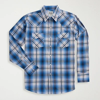 Ely Cattleman Mens Long Sleeve Western Shirt