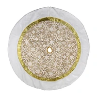 Northlight 48in Snowflake Indoor Tree Skirt