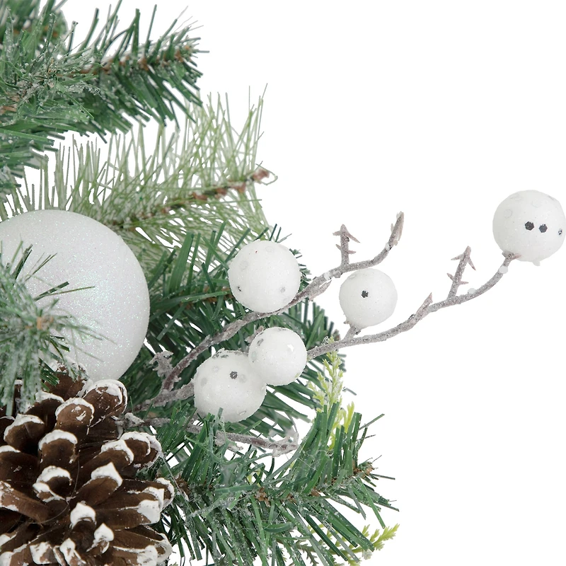 Northlight Pine Berry And Ornament Wreath