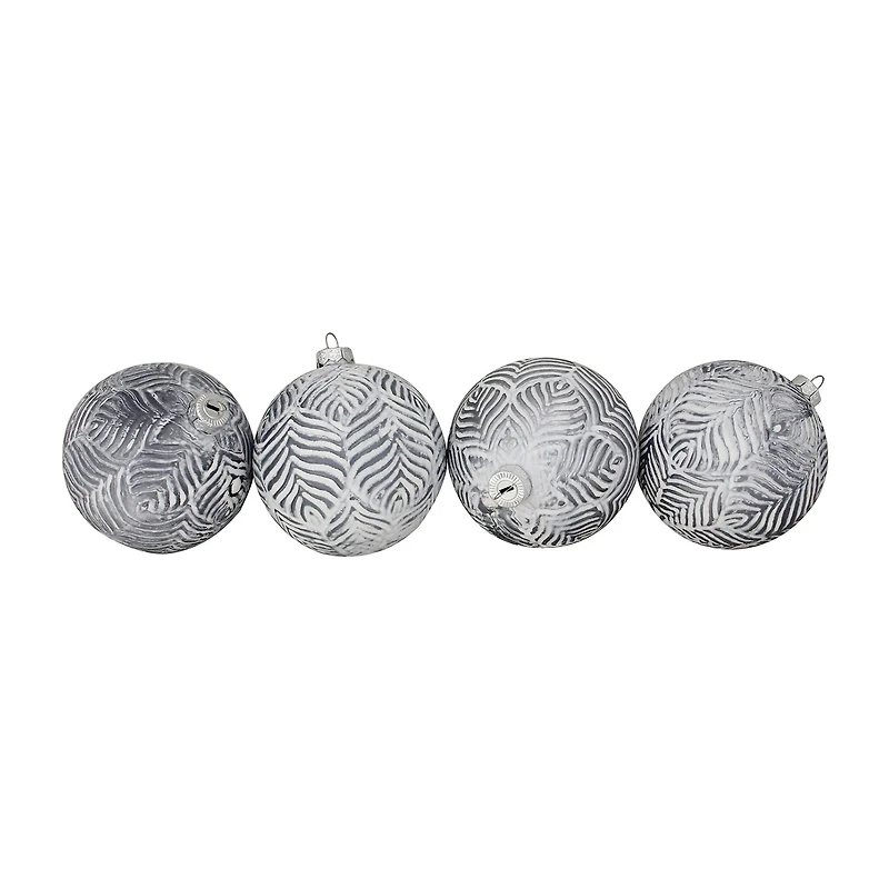 Northlight Antique Glass Ball 4-pc. Christmas Ornament