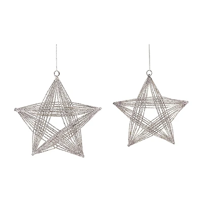 Northlight D Wire Frame Star 2-pc. Christmas Ornament