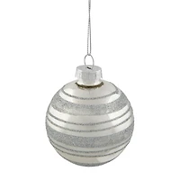 Northlight Silver Ball 4-pc. Christmas Ornament