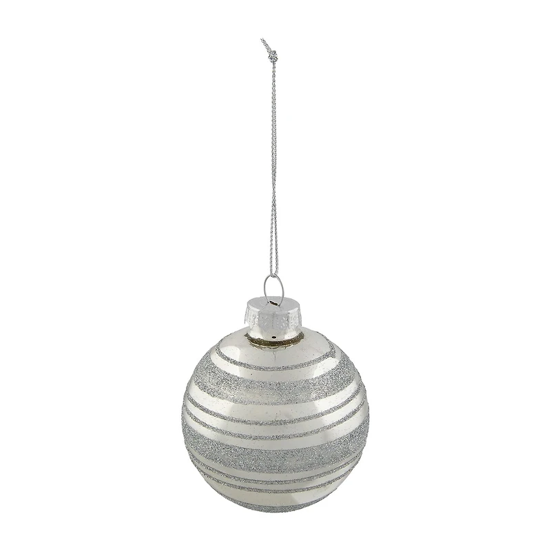 Northlight Silver Ball 4-pc. Christmas Ornament