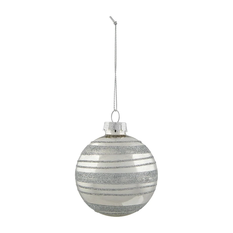 Northlight Silver Ball 4-pc. Christmas Ornament