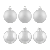 Northlight Silver And Matte Ball 6-pc. Christmas Ornament