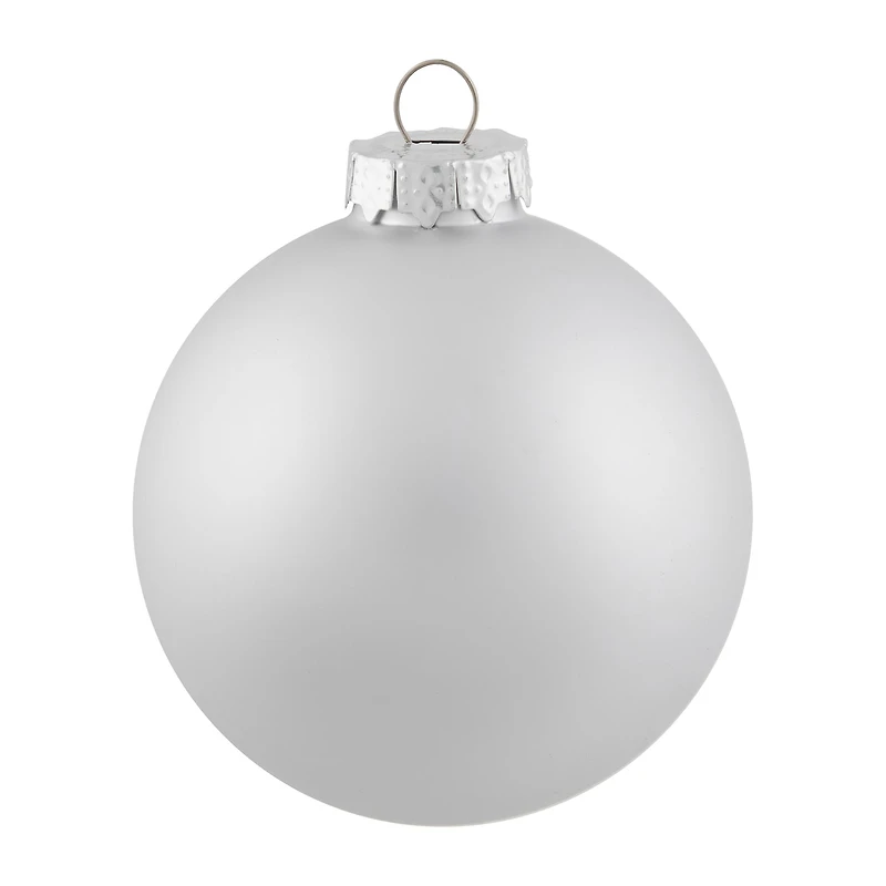 Northlight Silver And Matte Ball 6-pc. Christmas Ornament