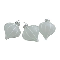 Northlight Stripes Glass 3-pc. Christmas Ornament