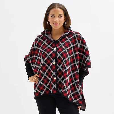 Black Label by Evan-Picone Womens Mock Neck 3/4 Sleeve Button Cardigan