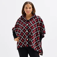 Black Label by Evan-Picone Womens Mock Neck 3/4 Sleeve Button Cardigan