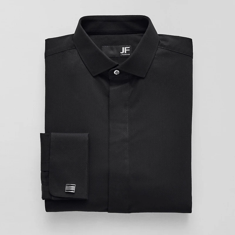 J. Ferrar Point Collar Long Sleeve Tuxedo Shirt