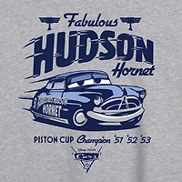 Disney Cars Doc Hudson Tee Womens Juniors Crew Neck Short Sleeve Oversized Graphic T-Shirt