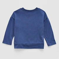 Okie Dokie Baby Boys Round Neck Long Sleeve Regular Fit Graphic T-Shirt