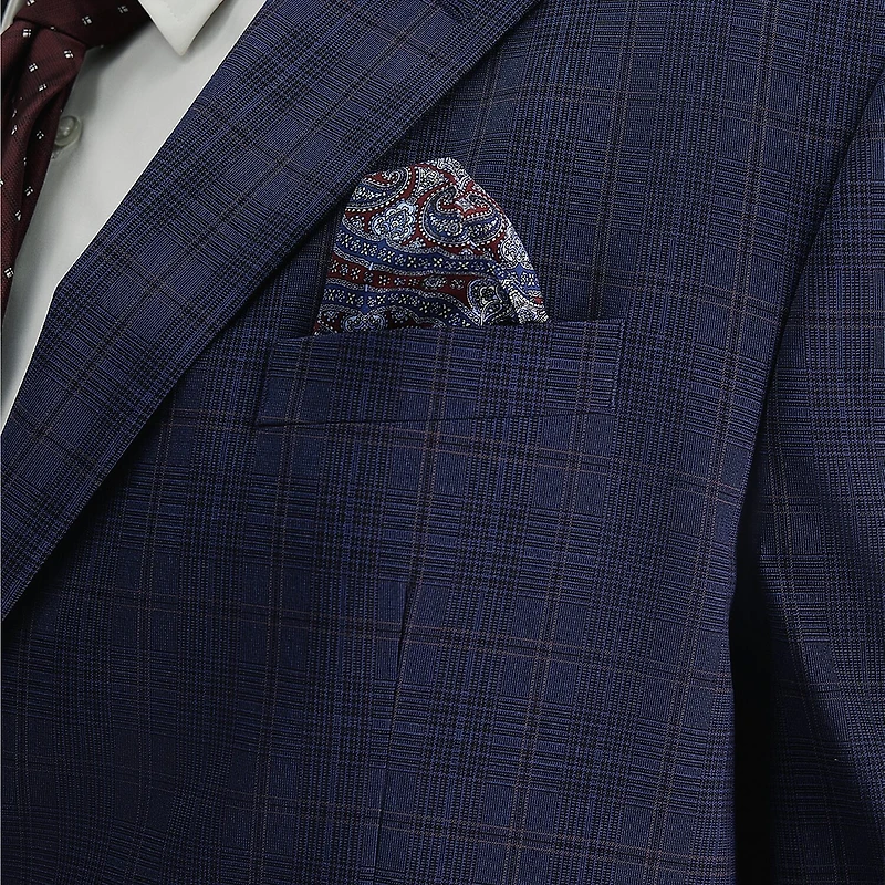 Haggar J.M. Haggar Mens Classic Fit Plaid Big and Tall Suit Jacket