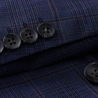Haggar J.M. Haggar Mens Classic Fit Plaid Big and Tall Suit Jacket