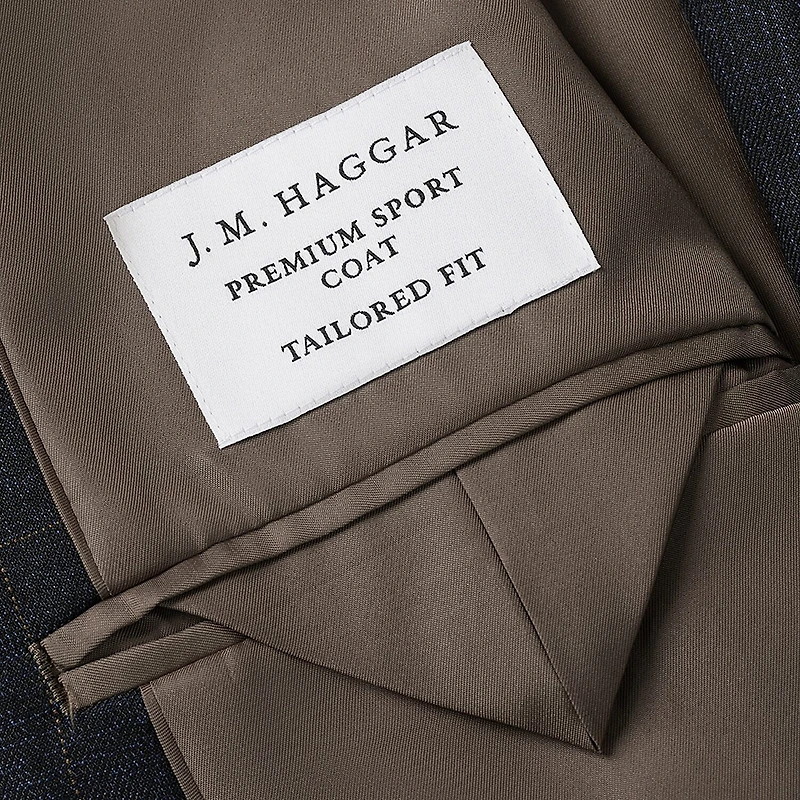 Haggar JMH J.M. Haggar Mens Big and Tall Plaid Regular Fit Sport Coat