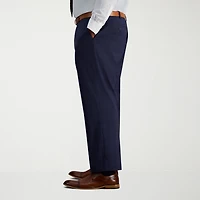 Haggar J.M. Mens Big and Tall Regular Fit Plaid Flat Front Suit Pant