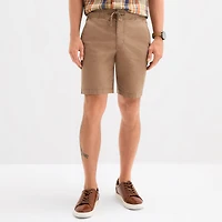 mutual weave Mens 9" Stretch Fabric Drawstring Waist Chino Short
