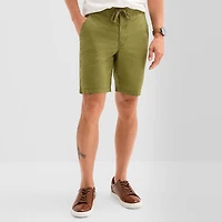 mutual weave Mens 9" Stretch Fabric Drawstring Waist Chino Short