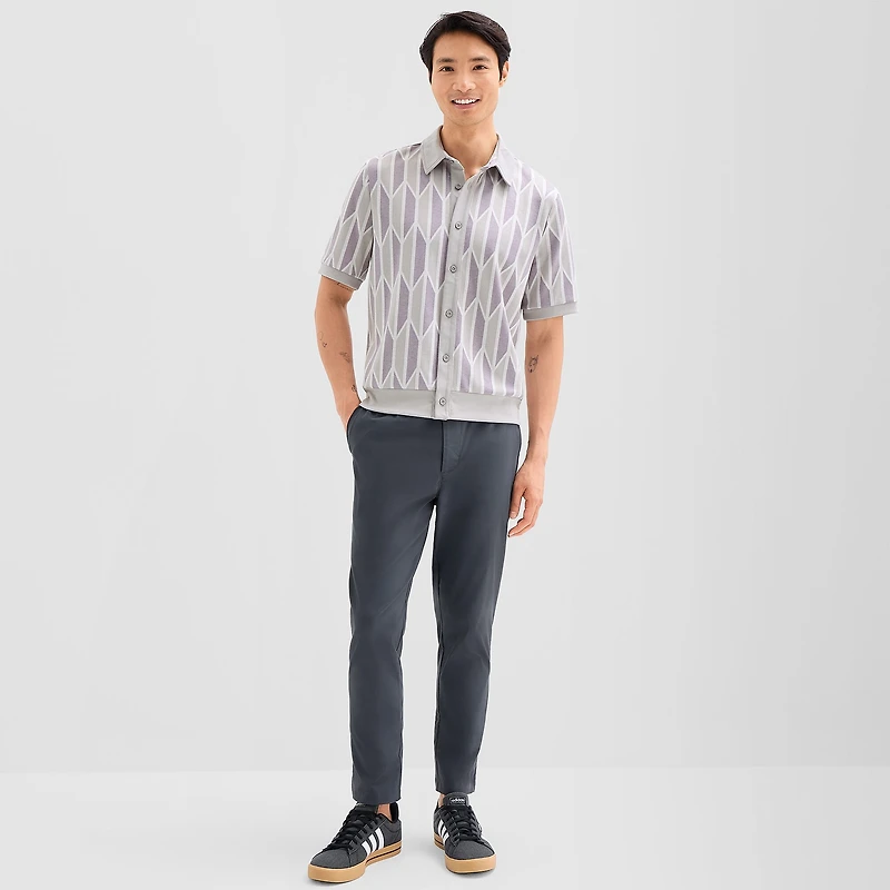 Stylus Mens Short Sleeve Regular Fit Button-Down Shirt