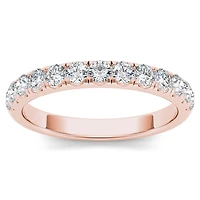 Womens 2MM 1/ CT. T.W. Natural White Diamond 14K Gold Wedding Band