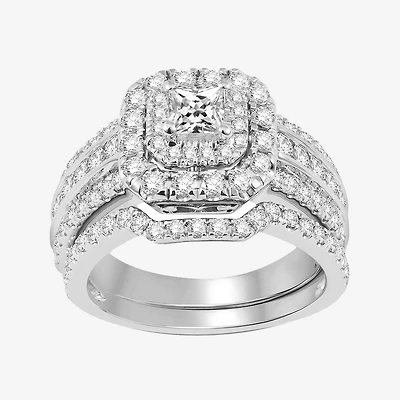 2 CT.T.W. Natural Diamond Bridal Set
