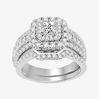 2 CT.T.W. Natural Diamond Bridal Set
