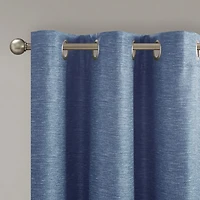 Madison Park Leighton Energy Saving 100% Blackout Grommet Top Set of 2 Curtain Panel