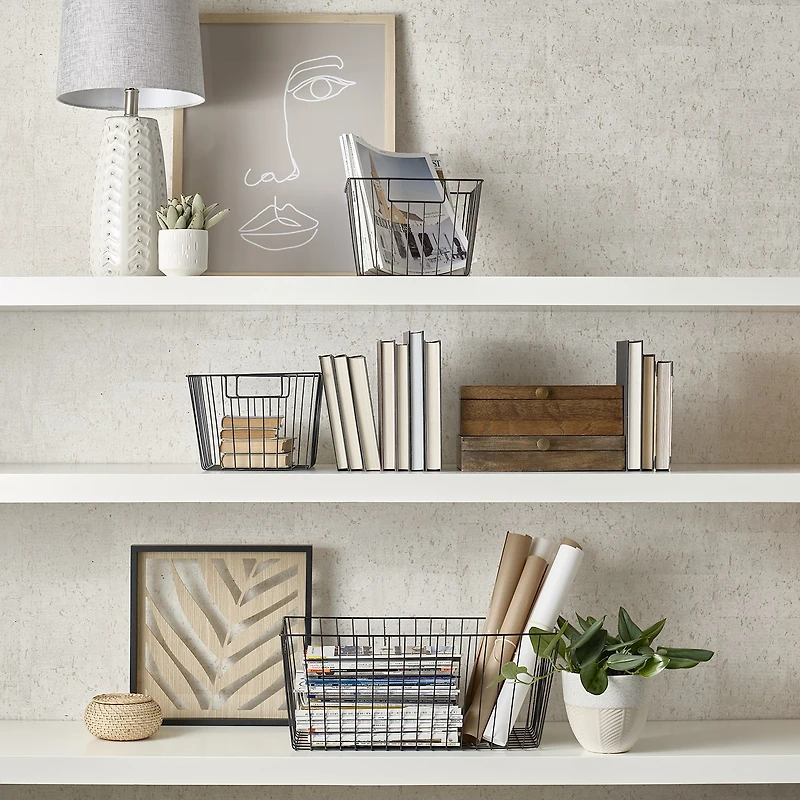 Enchante Metal Decorative Basket