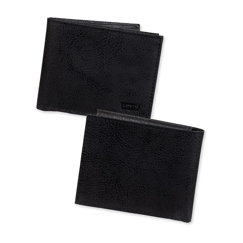 Levi's® Passcase With Embossed Logo Mens Slim Fold Wallet