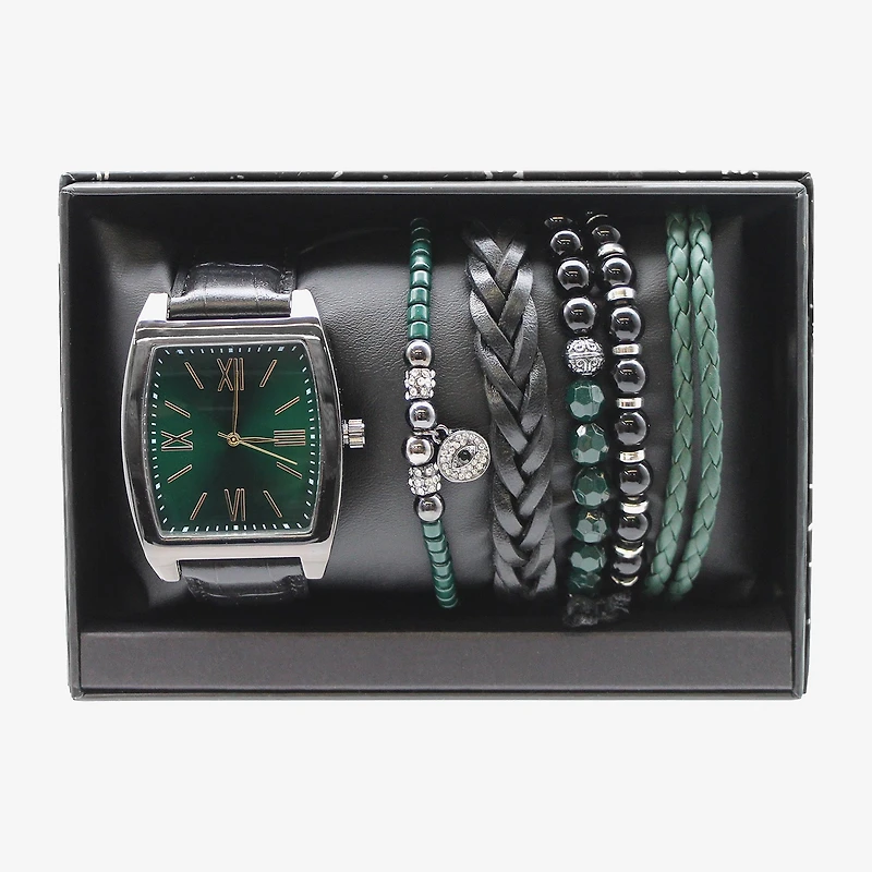 Mens Black 3-pc. Watch Boxed Set Mac7141jc