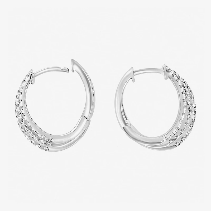 Effy Final Call (G / Vs2-Si1) 1 CT. T.W. Lab Grown White Diamond Sterling Silver 76mm Stud Earrings