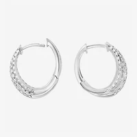 Effy Final Call (G / Vs2-Si1) 1 CT. T.W. Lab Grown White Diamond Sterling Silver 76mm Stud Earrings