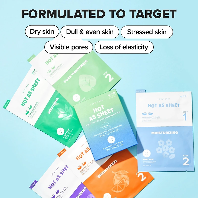 I Dew Care Hot As Sheet Face Masks